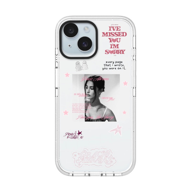 missed you lyric collage editable Pixvoices phone case design template