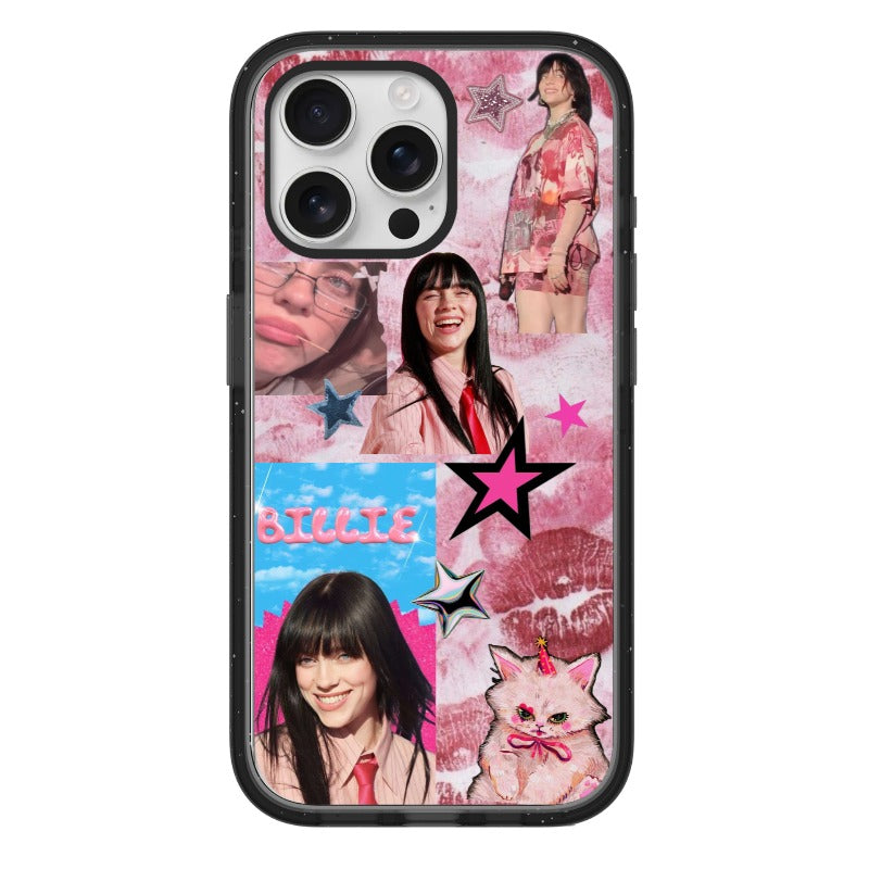pink pop Billie mood editable Pixvoices phone case design template