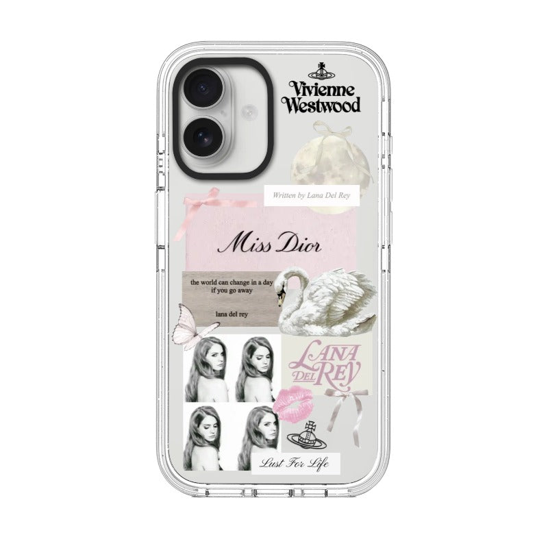 Lana sad romantic collage editable Pixvoices phone case design template