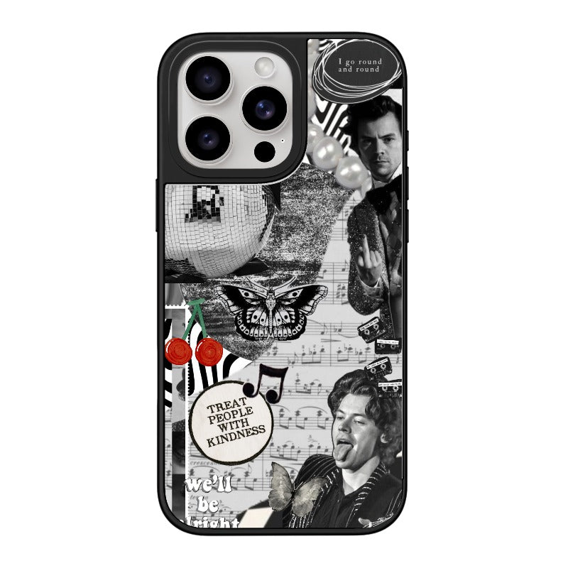 retro kindness collage editable Pixvoices phone case design template