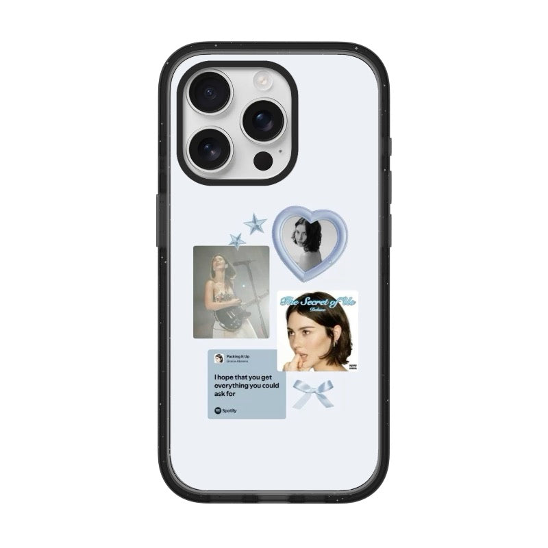 Gracie Abrams Spotify collage editable Pixvoices phone case design template