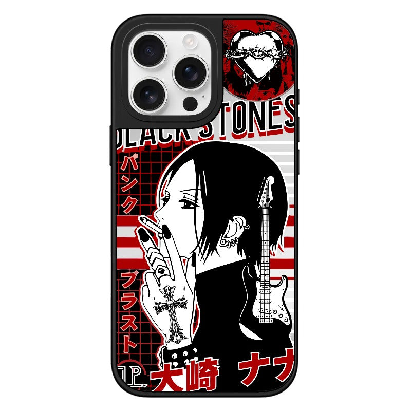 Custom NANA Osaki Nana Punk Rock Phone Case – Black Stones Guitar Desi – pixvoices Custom NANA Osaki Nana Punk Rock Phone Case – Black Stones Guitar Desi – pixvoices