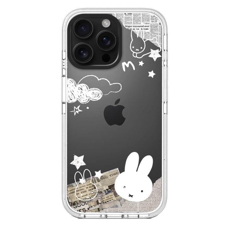 Miffy Phone Case Newspaper Collage Art editable Pixvoices design template