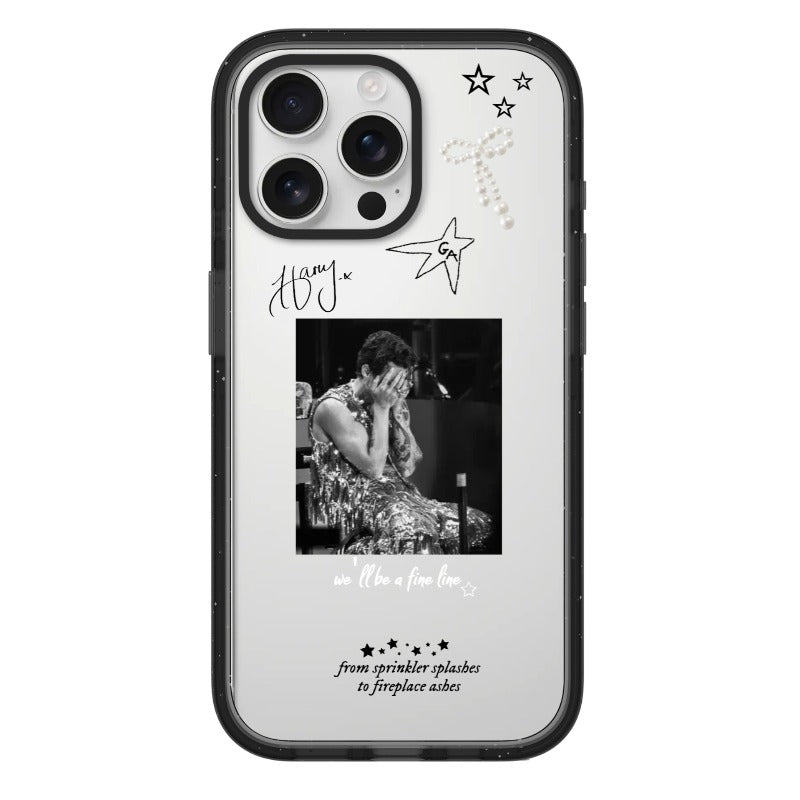 glitter tears lyric editable Pixvoices phone case design template