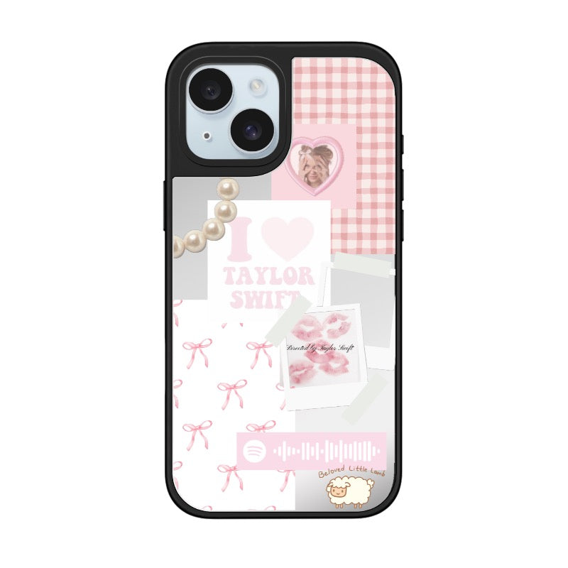 pink pop collage editable Pixvoices phone case design template