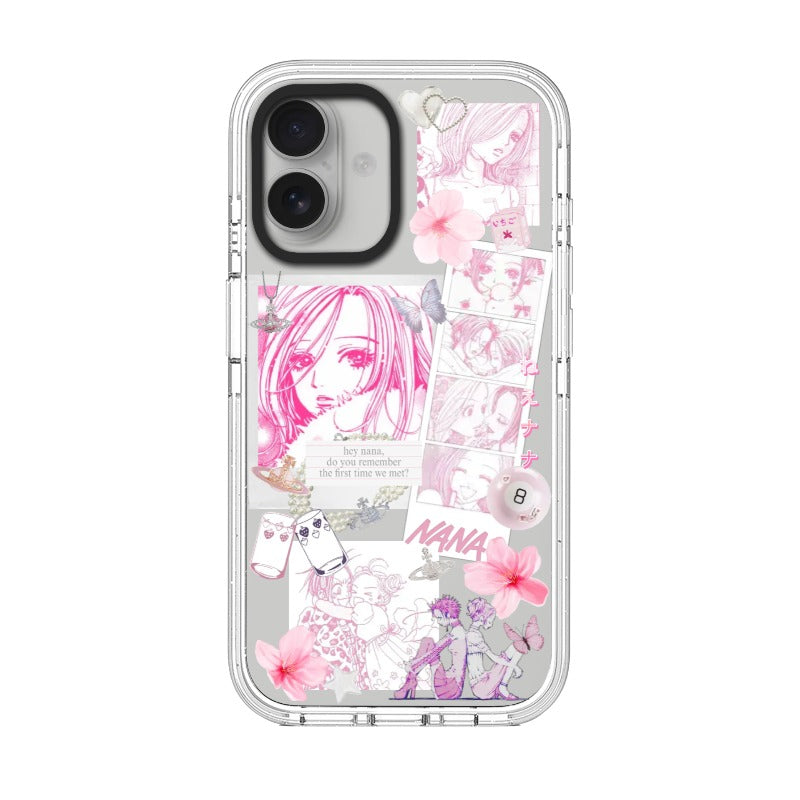 NANA-Inspired Manga Aesthetic Case Retro Pink Comic editable Pixvoices design template
