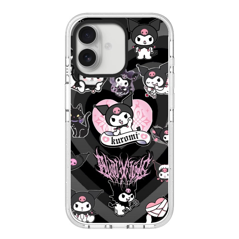 Kuromi-Inspired Heartcore Phone Case Gothic Cute editable Pixvoices design template