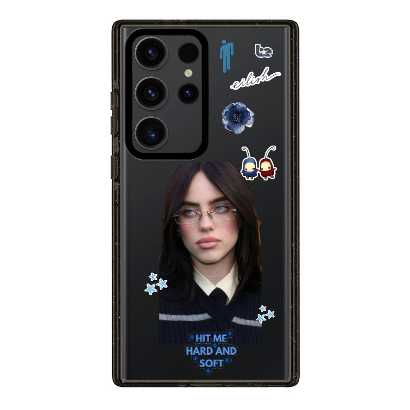 Billie blue darkcore editable Pixvoices phone case design template