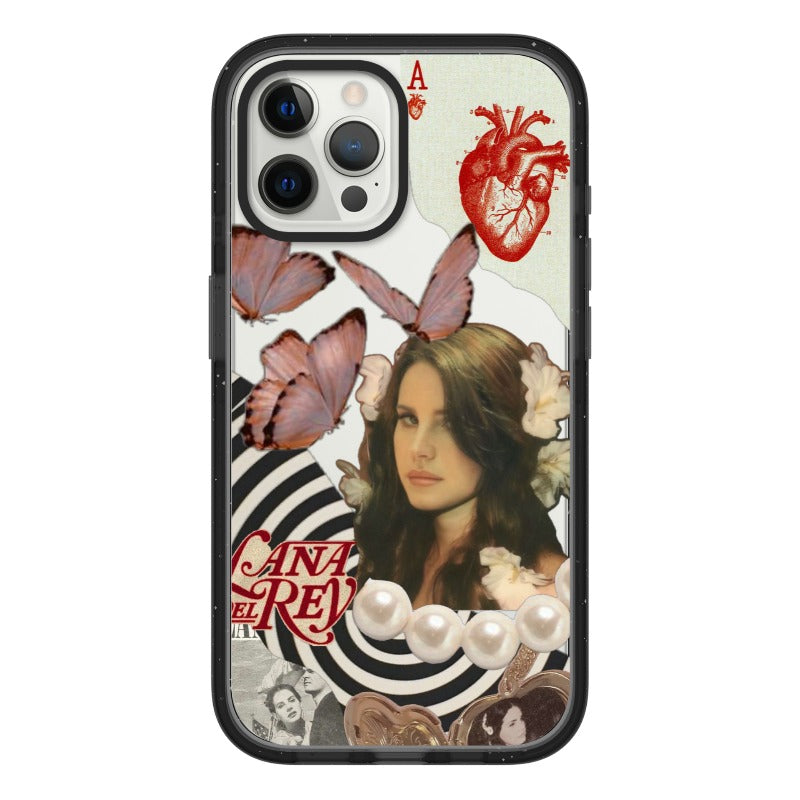 Custom Lana Del Rey Collage Case – Dreamy Butterflies & Vintage Heartcore Aesthetic
