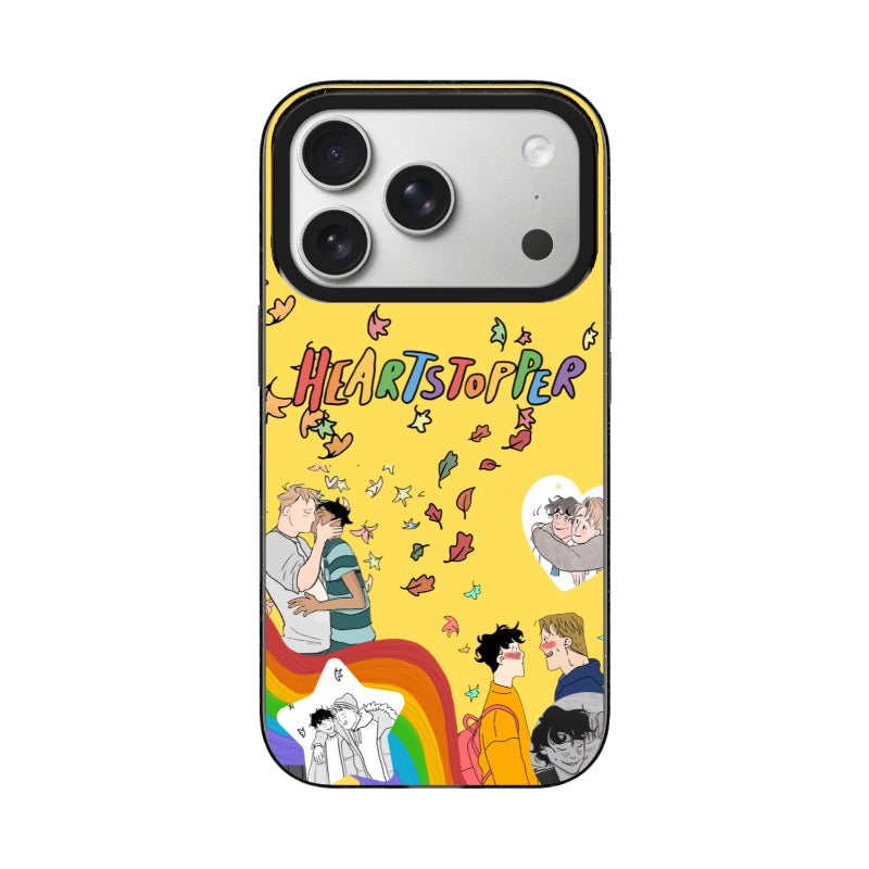 Heartstopper Phone Case Charlie & Nick Rainbow Fan Art editable Pixvoices design template