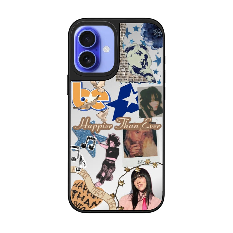 Billie Happier vintage editable Pixvoices phone case design template