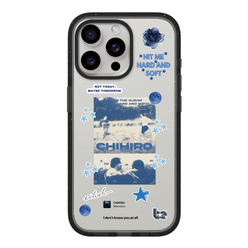 Billie Chihiro blue aesthetic editable Pixvoices phone case design template