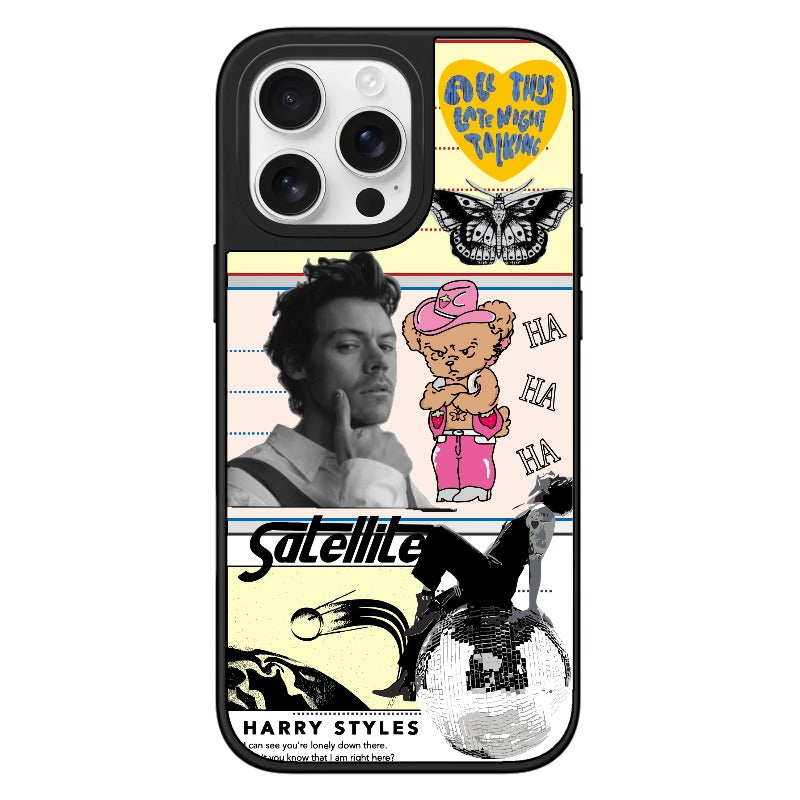 satellite pop collage editable Pixvoices phone case design template