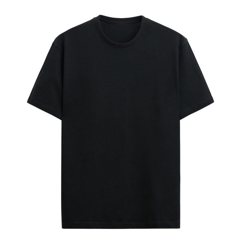 Basic Black T-Shirt Template editable Pixvoices design template