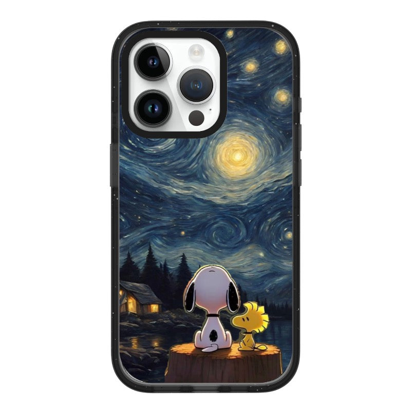 Snoopy Phone Case Starry Night editable Pixvoices design template