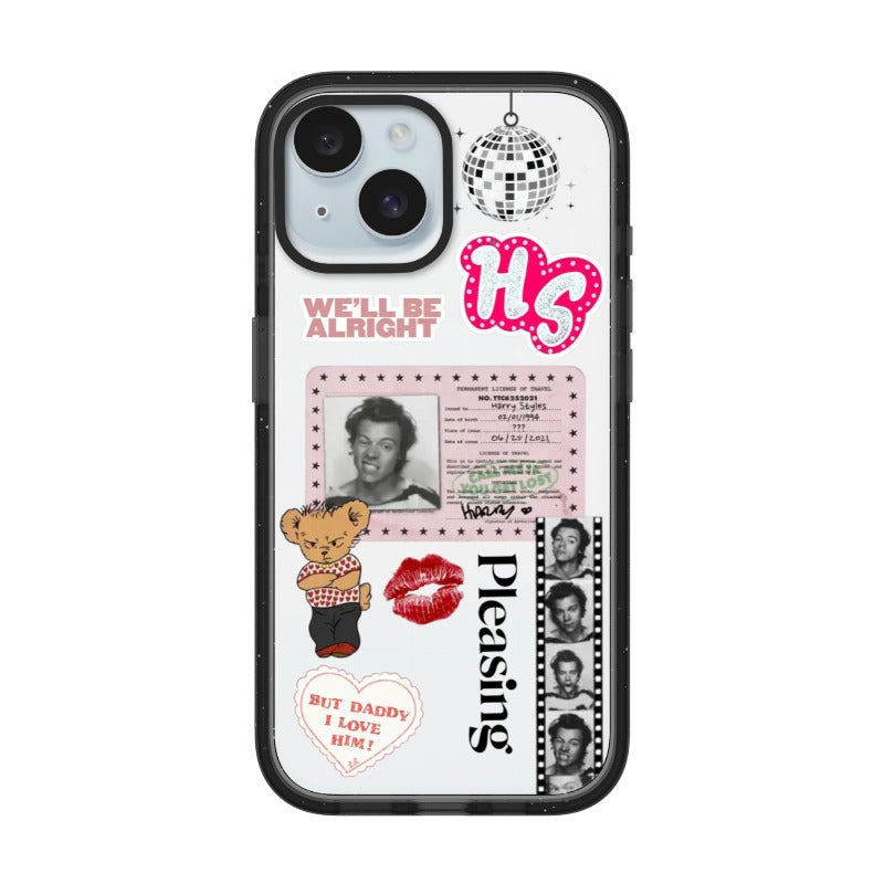 Custom Harry Styles Photo ID Case – Retro Collage Vibes & Playful Crush Aesthetic