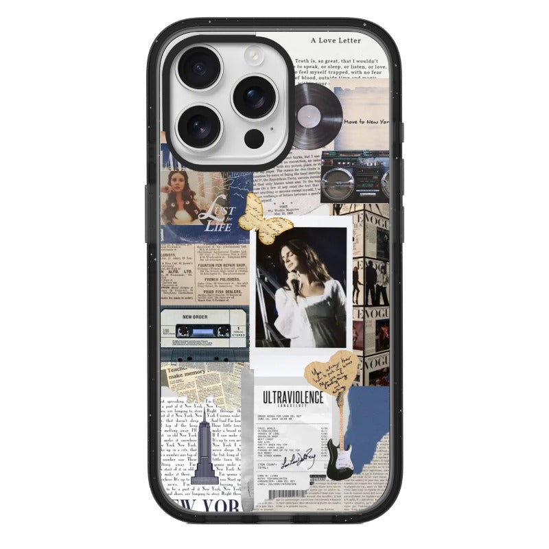 Customizable Lana Del Rey Collage iPhone Case – Ultraviolence x Lust for Life Vintage Fan Aesthetic