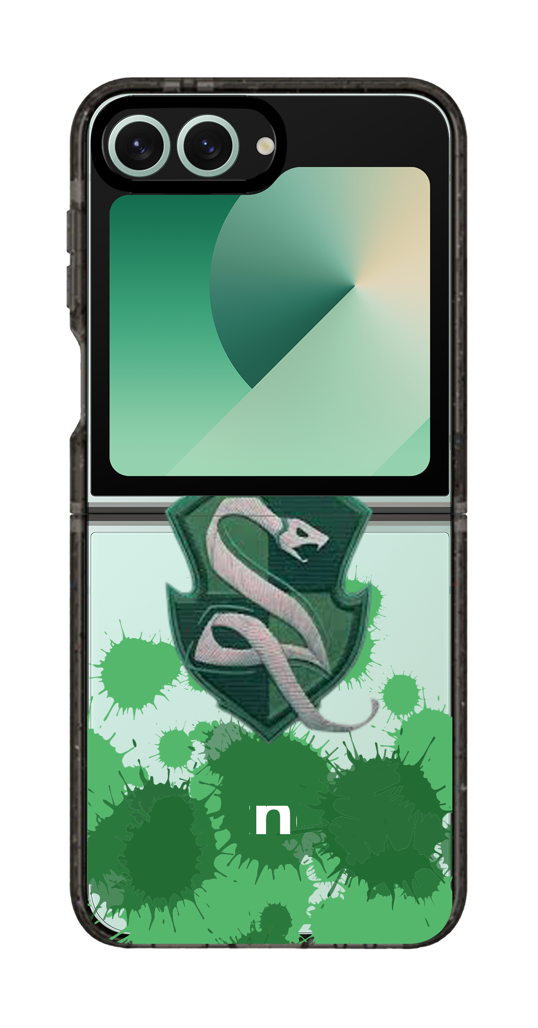 PixVoices rendered material preview - 6415 - Clear Black Galaxy Flip Case