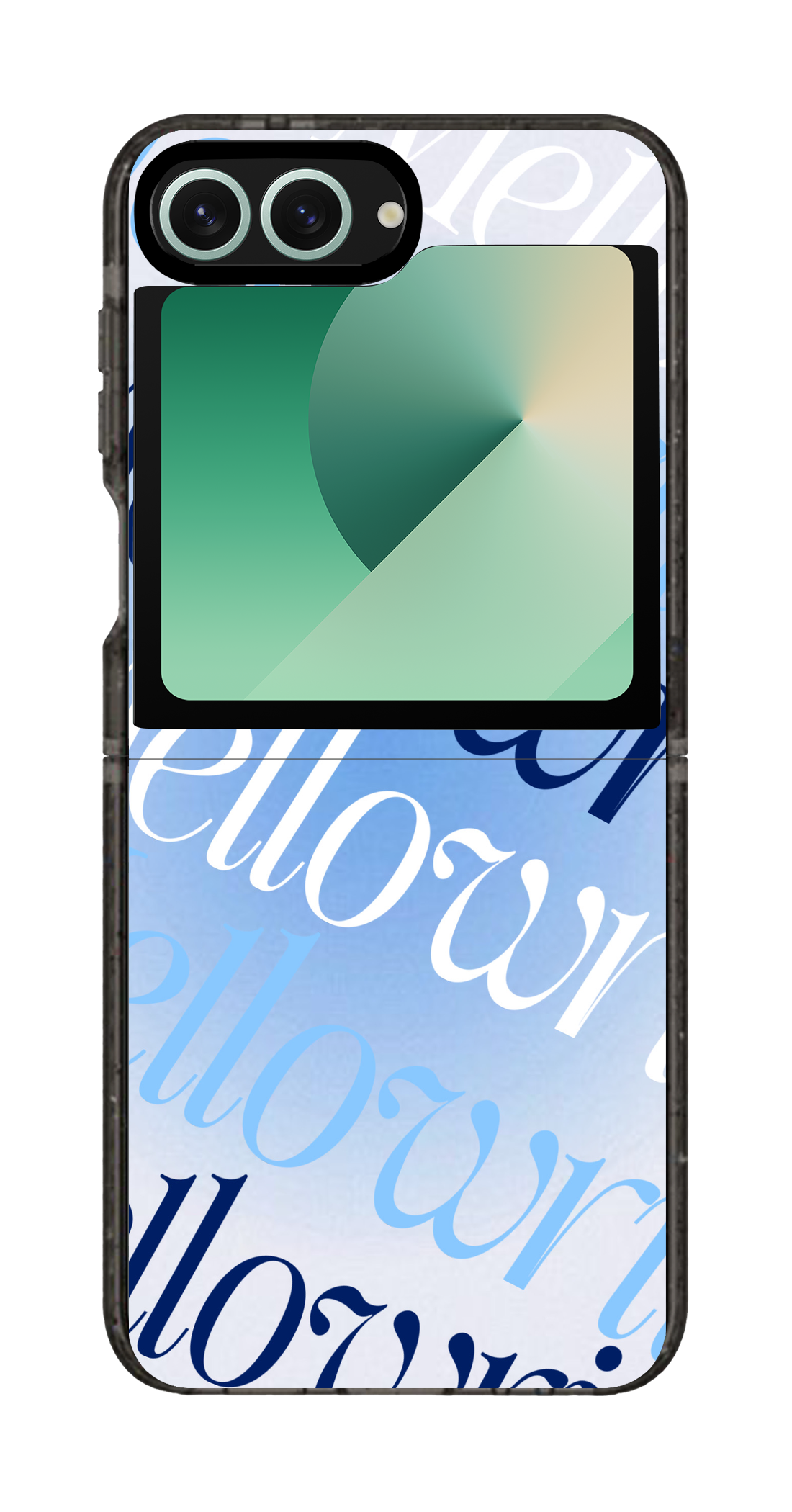 PixVoices rendered material preview - 1842 - Clear Black Galaxy Flip Case
