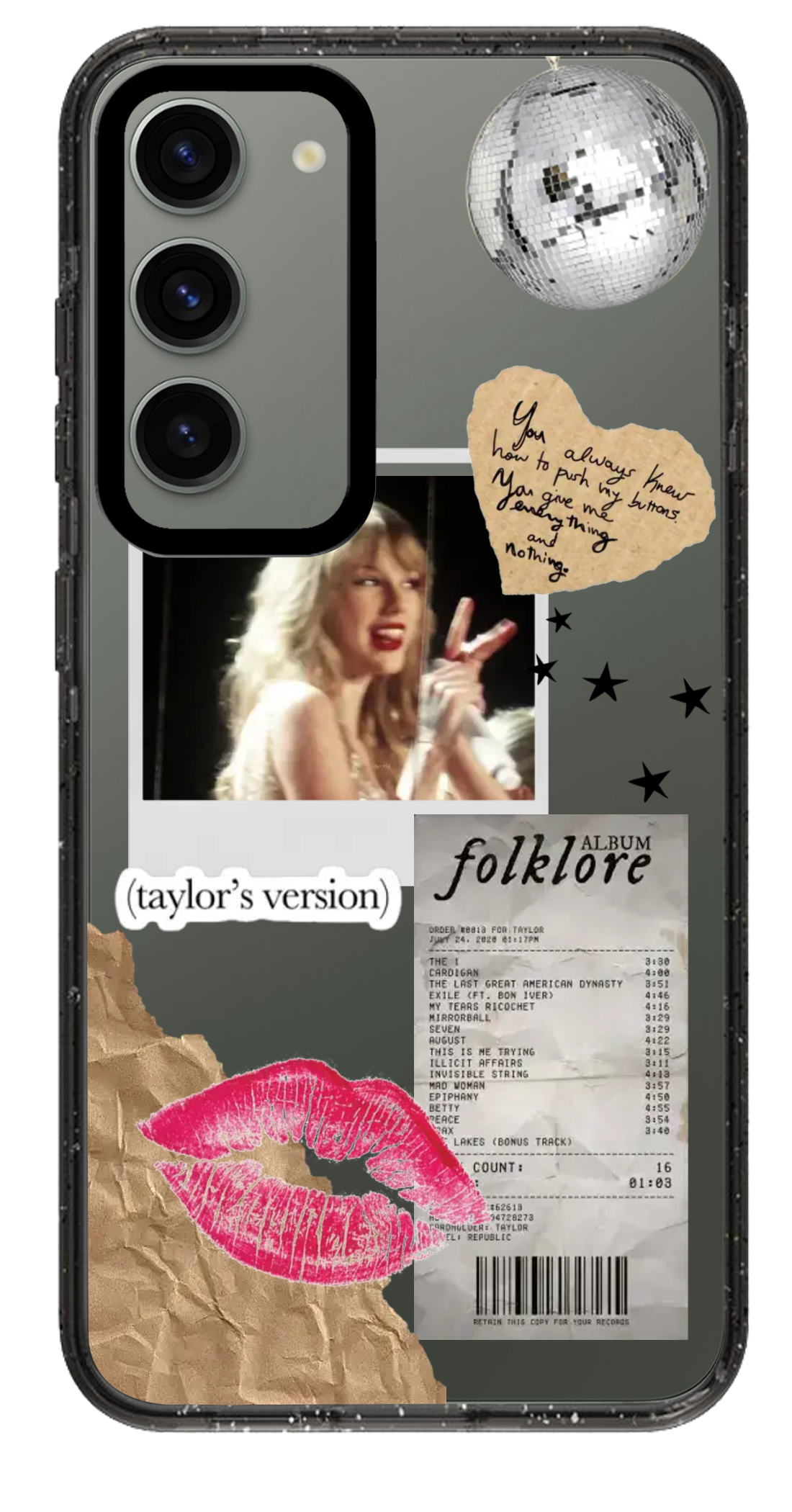 PixVoices rendered material preview - 989 - Clear Black Samsung Case