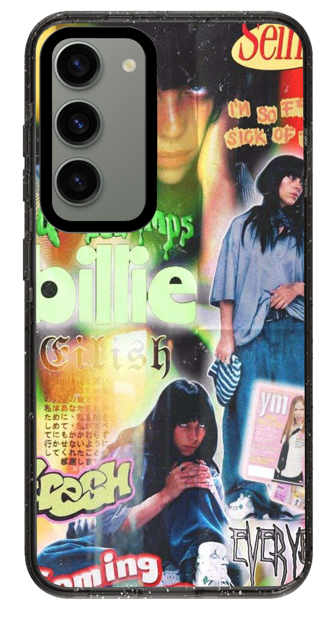 PixVoices rendered material preview - 1361 - Clear Black Samsung Case