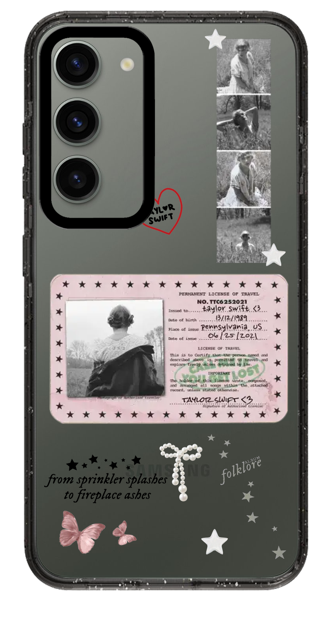 PixVoices rendered material preview - 1370 - Clear Black Samsung Case