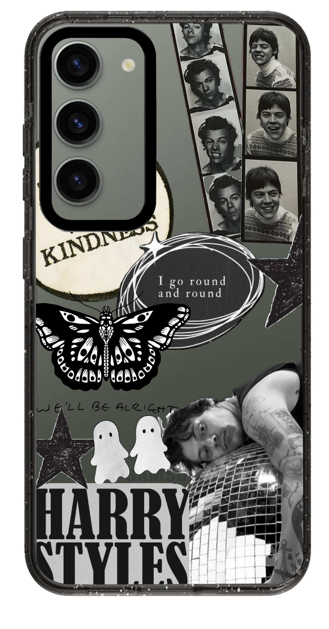 PixVoices rendered material preview - 415 - Clear Black Samsung Case