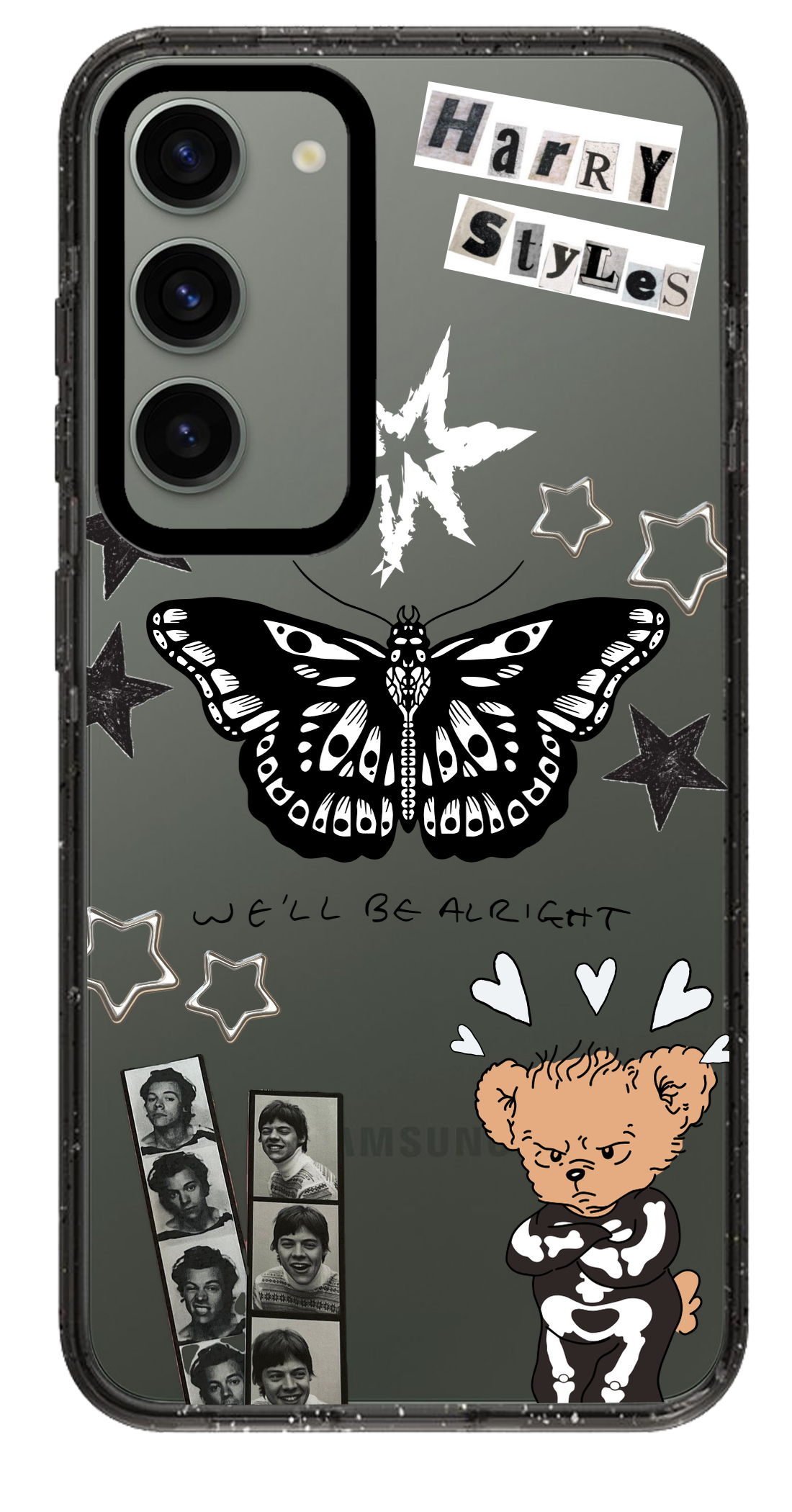 PixVoices rendered material preview - 414 - Clear Black Samsung Case