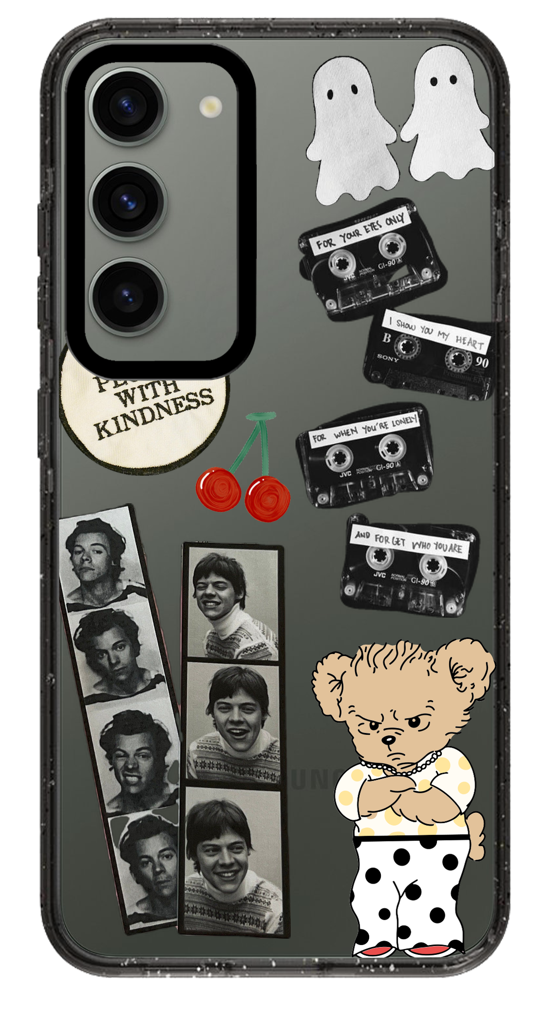 PixVoices rendered material preview - 407 - Clear Black Samsung Case