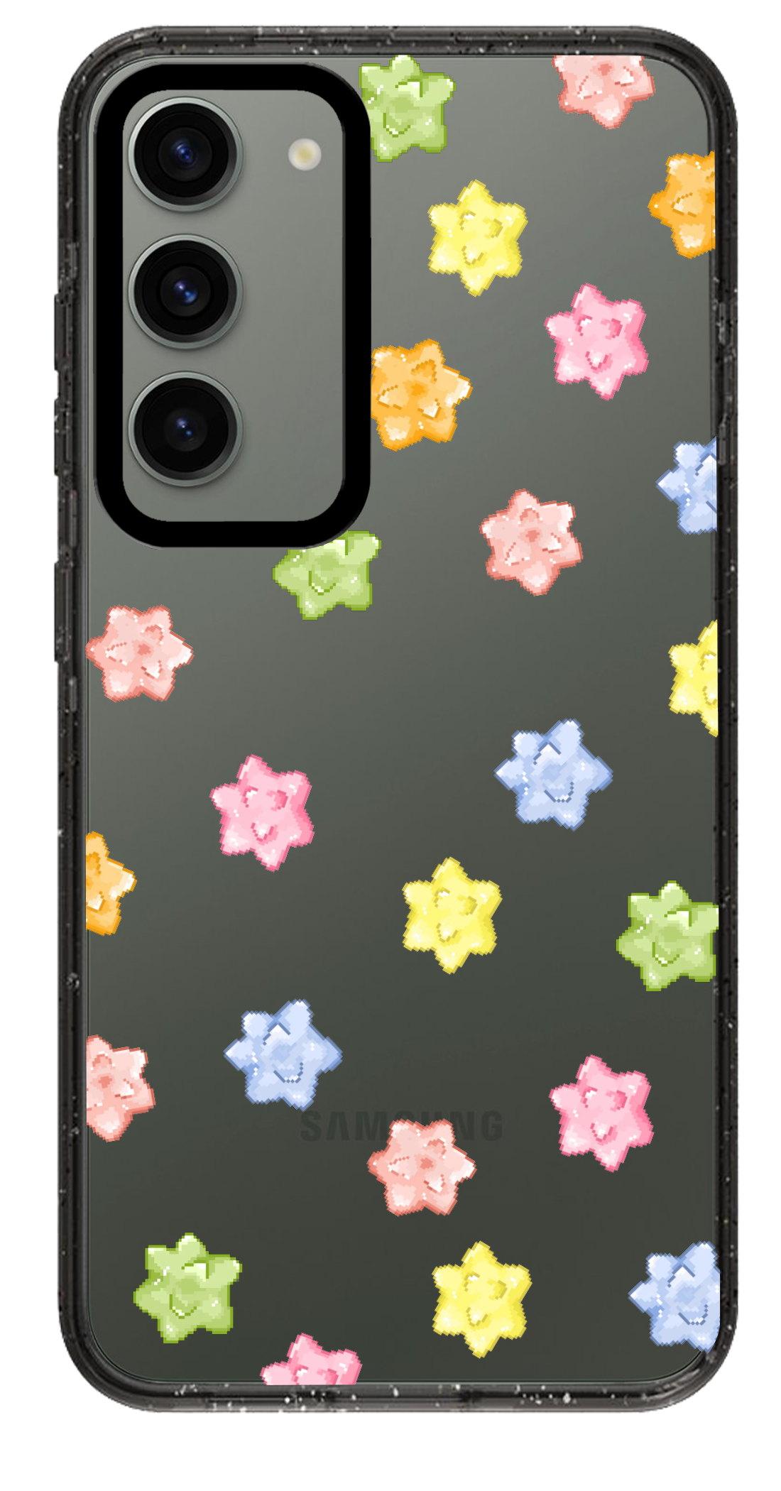 PixVoices rendered material preview - 1118 - Clear Black Samsung Case