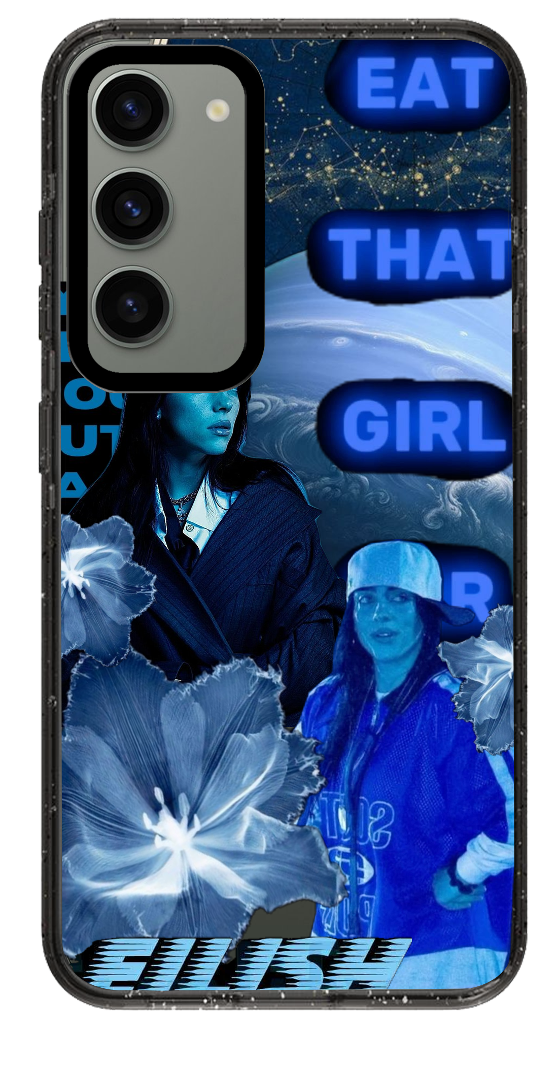 PixVoices rendered material preview - 30 - Clear Black Samsung Case
