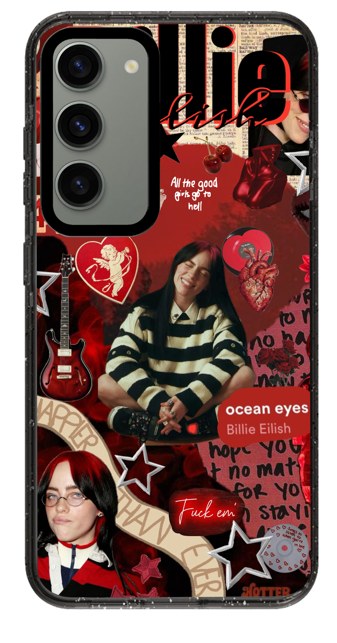 PixVoices rendered material preview - 28 - Clear Black Samsung Case