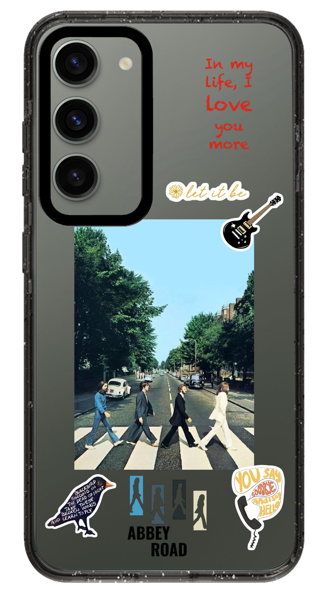 PixVoices rendered material preview - 1546 - Clear Black Samsung Case