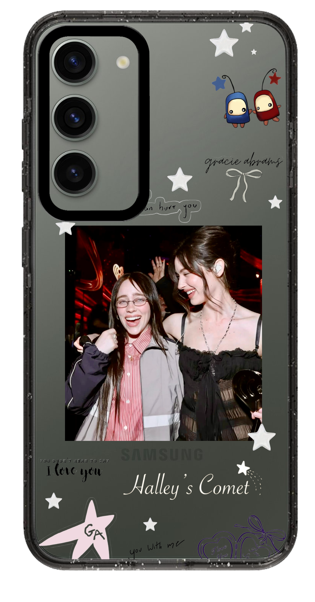 PixVoices rendered material preview - 1574 - Clear Black Samsung Case