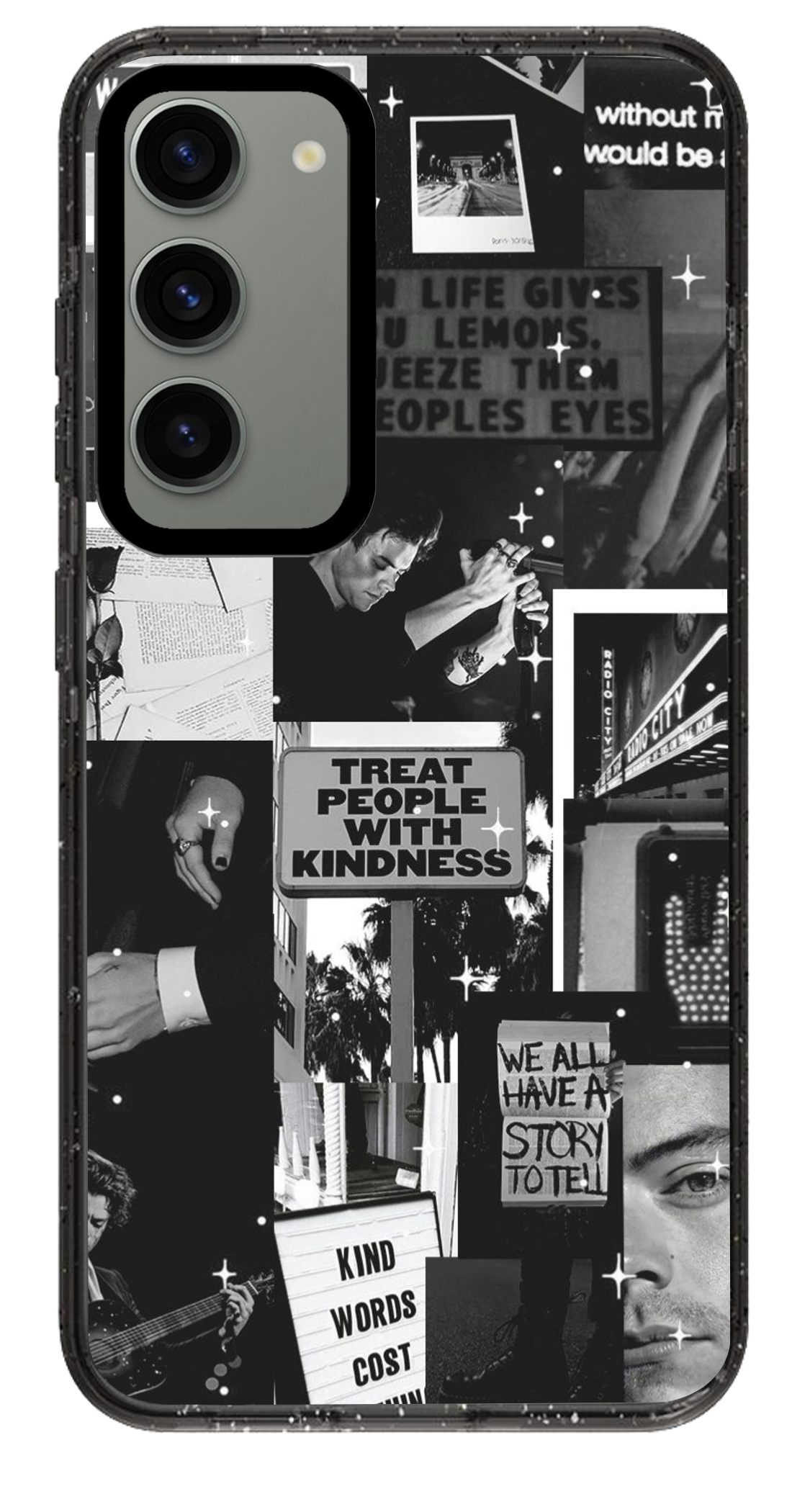 PixVoices rendered material preview - 1616 - Clear Black Samsung Case