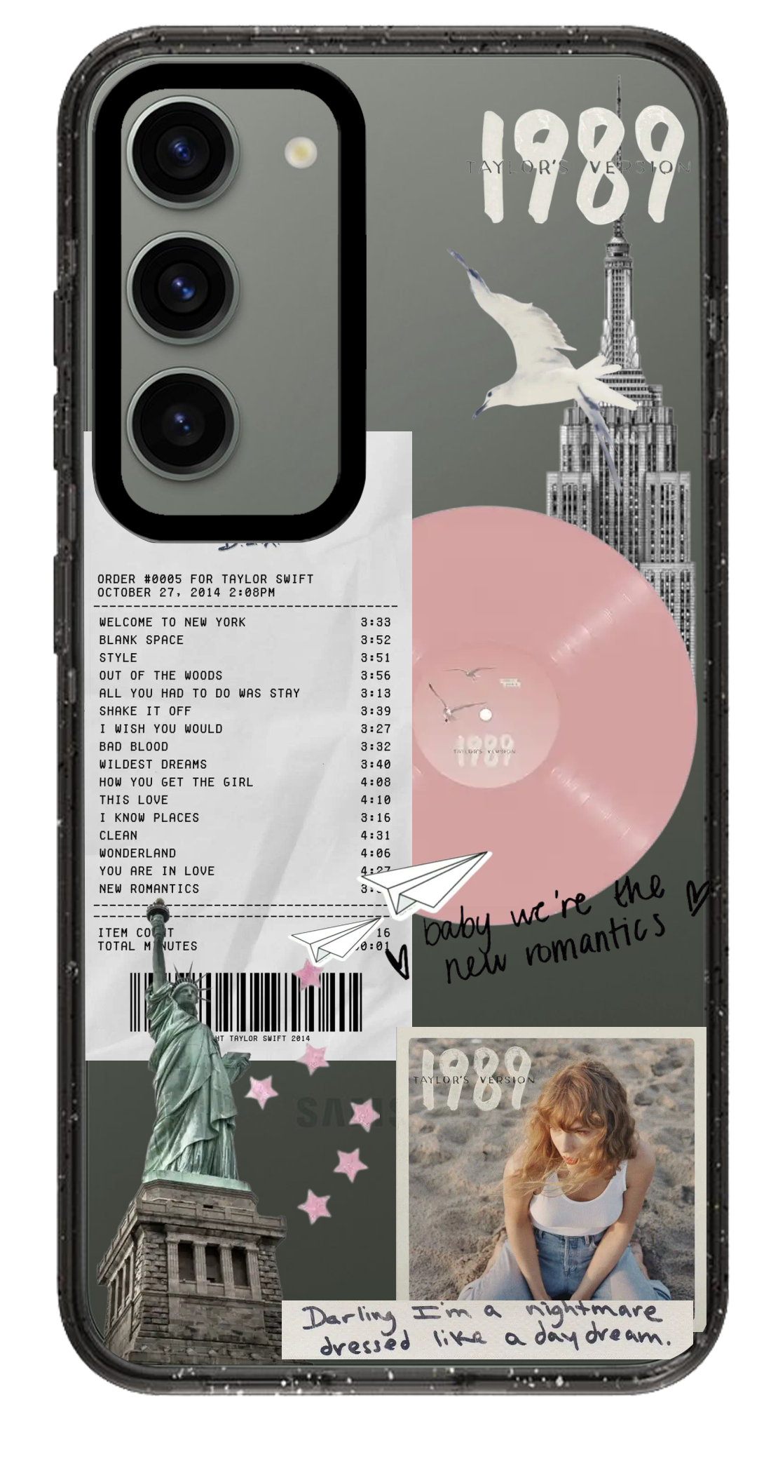 PixVoices rendered material preview - 1731 - Clear Black Samsung Case