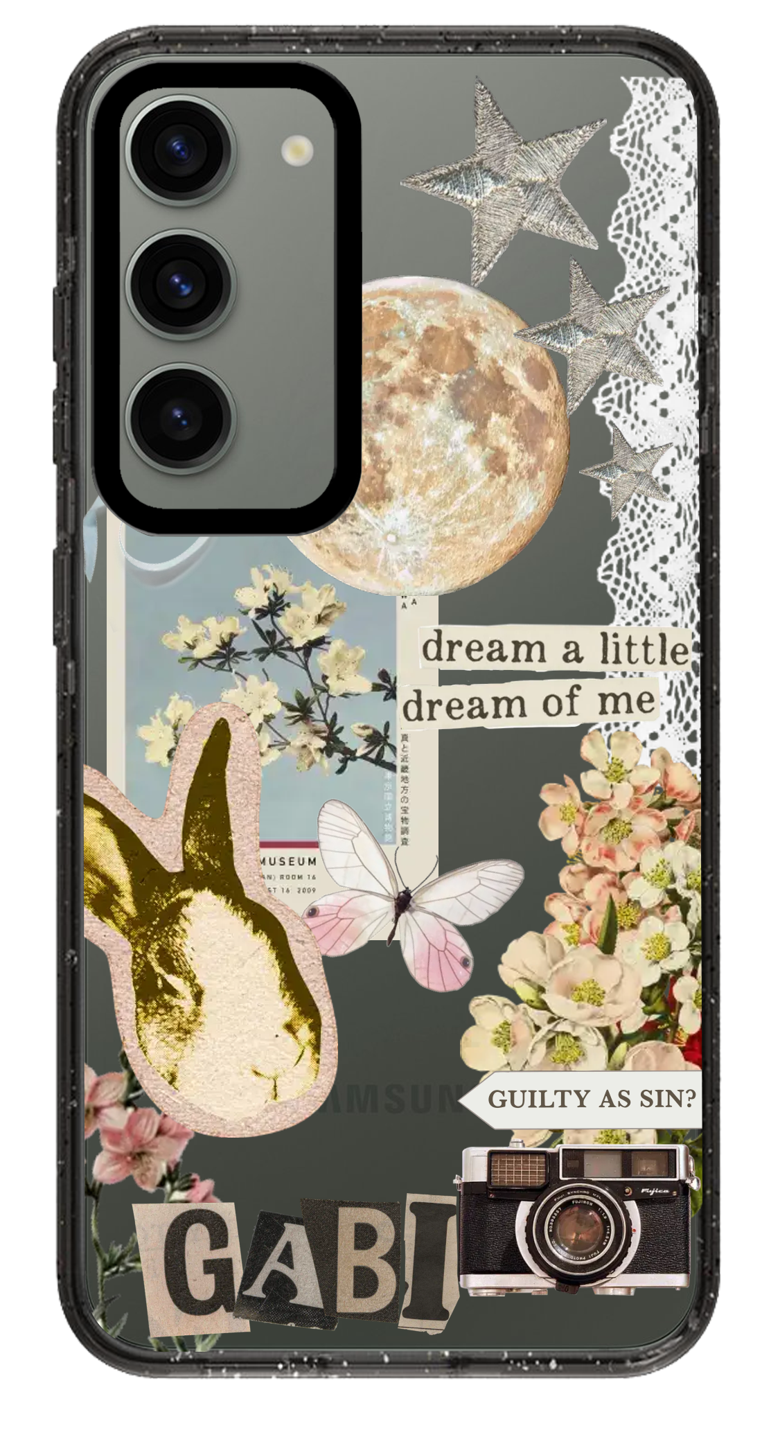 PixVoices rendered material preview - 1782 - Clear Black Samsung Case