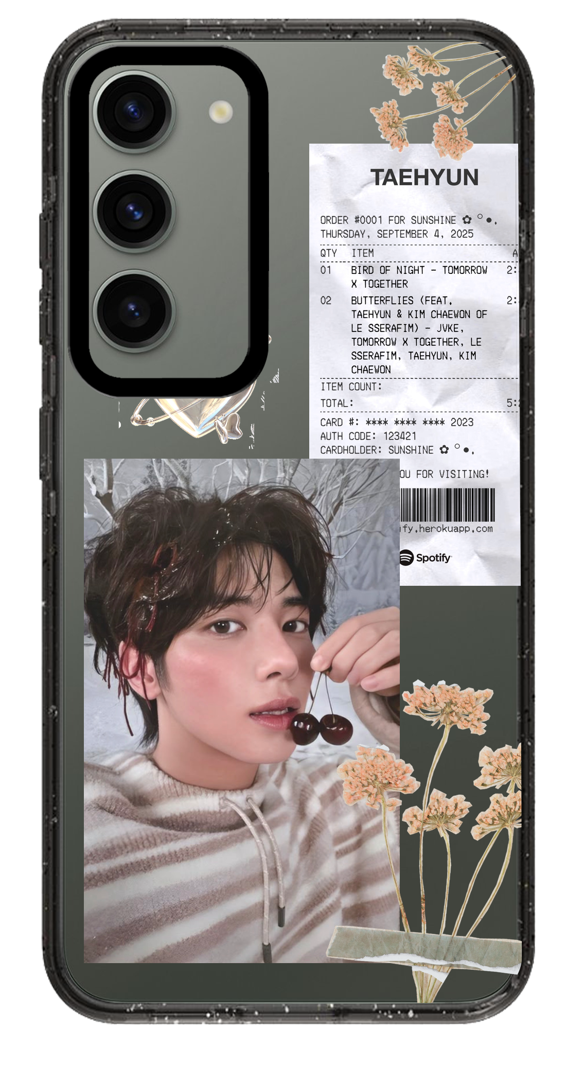 PixVoices rendered material preview - 2101 - Clear Black Samsung Case