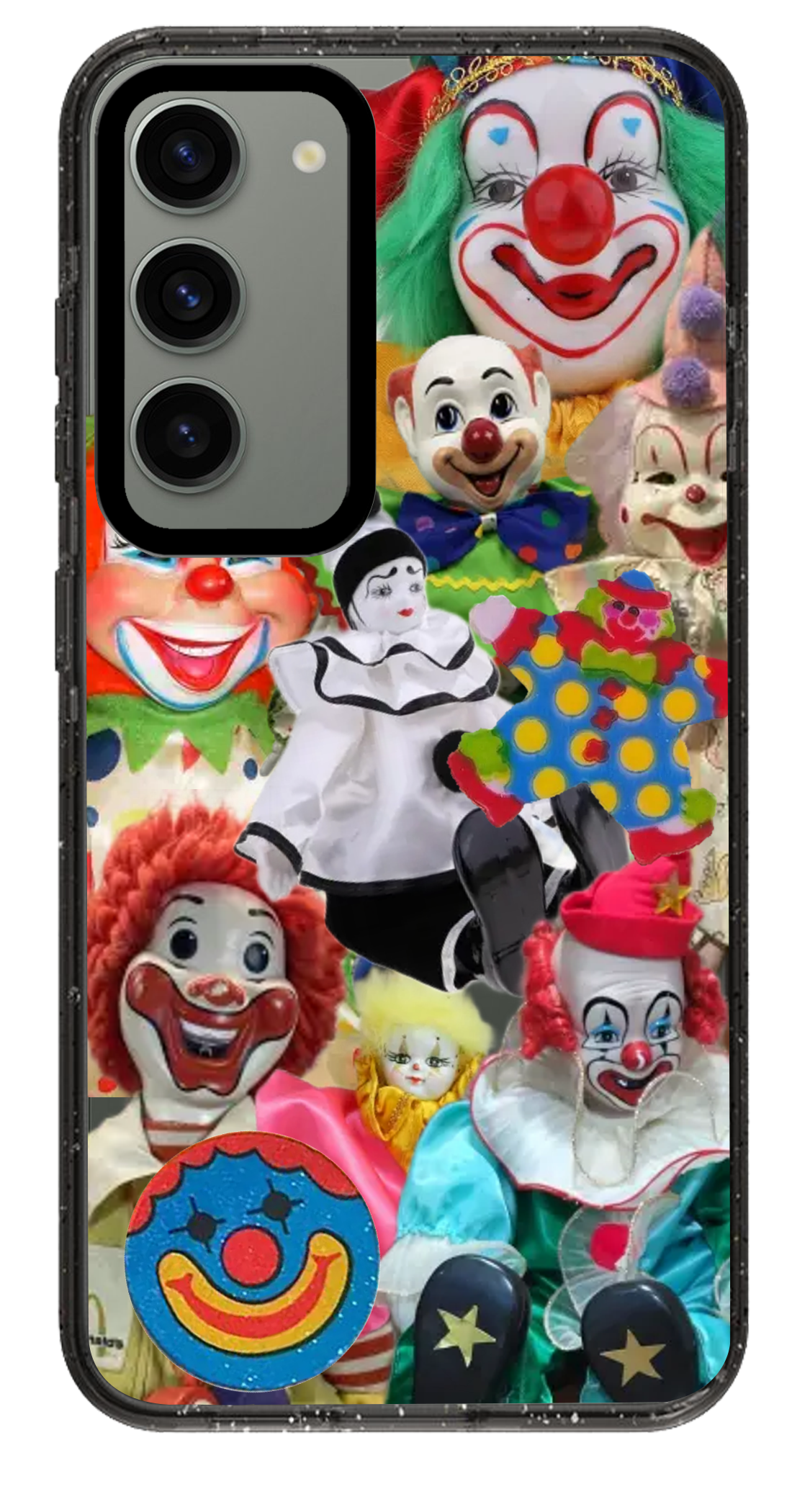 PixVoices rendered material preview - 2312 - Clear Black Samsung Case