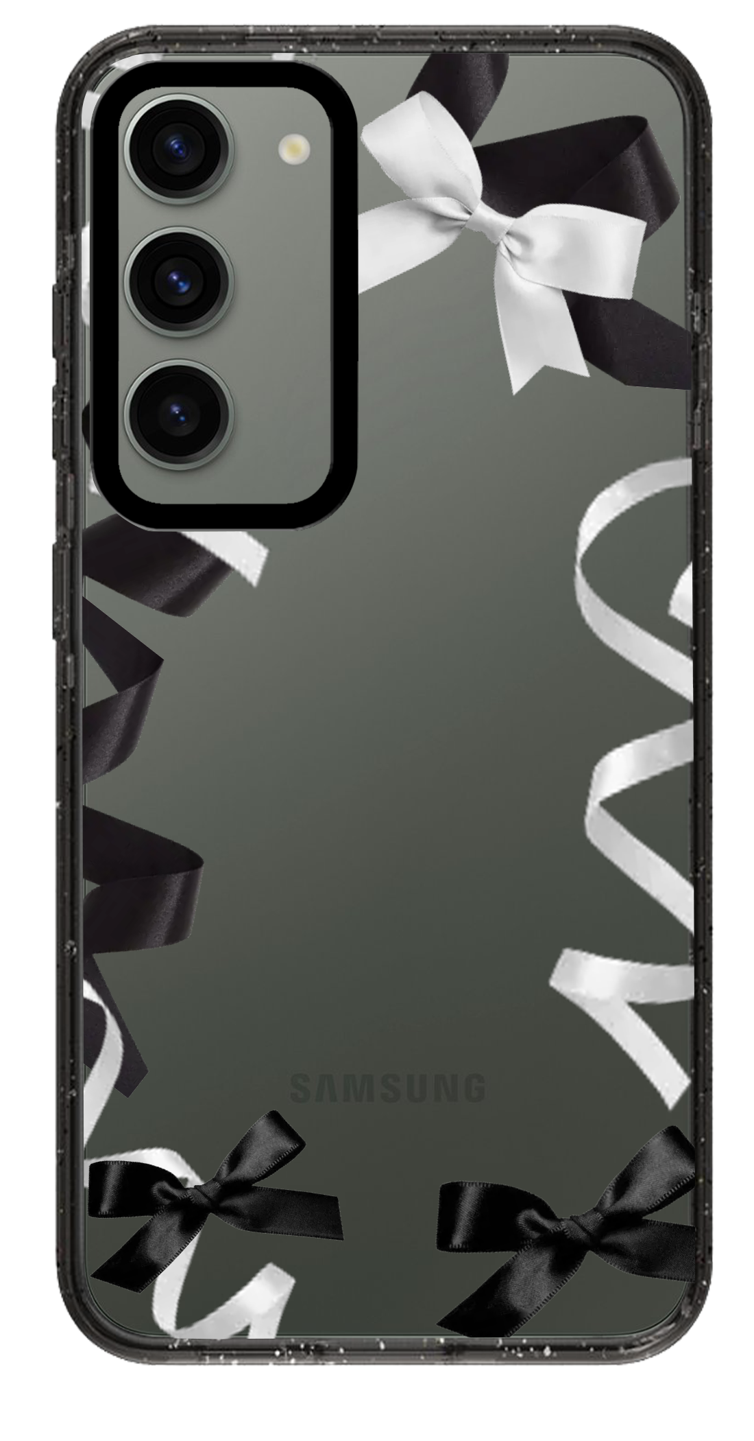 PixVoices rendered material preview - 2413 - Clear Black Samsung Case