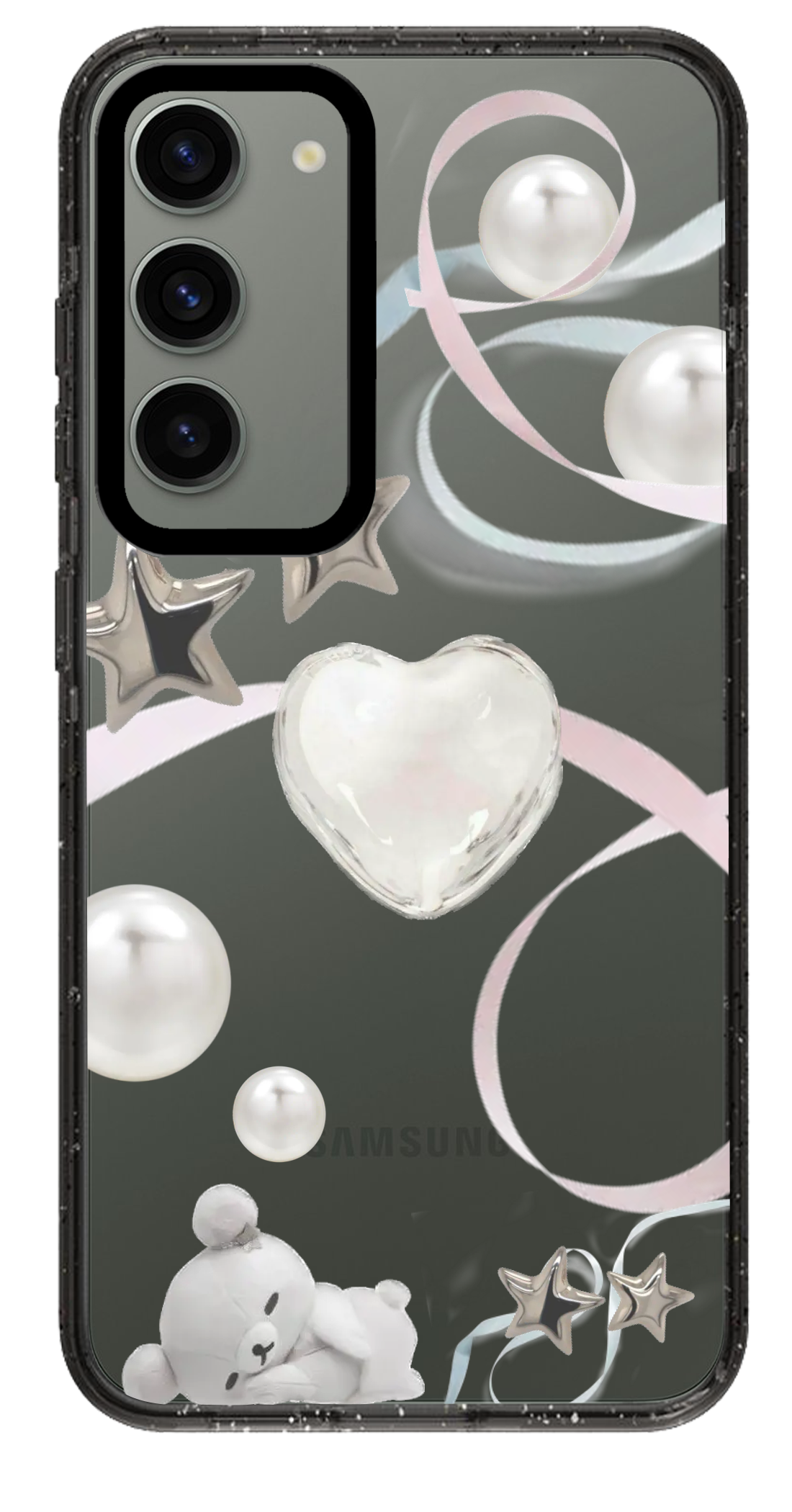 PixVoices rendered material preview - 2415 - Clear Black Samsung Case