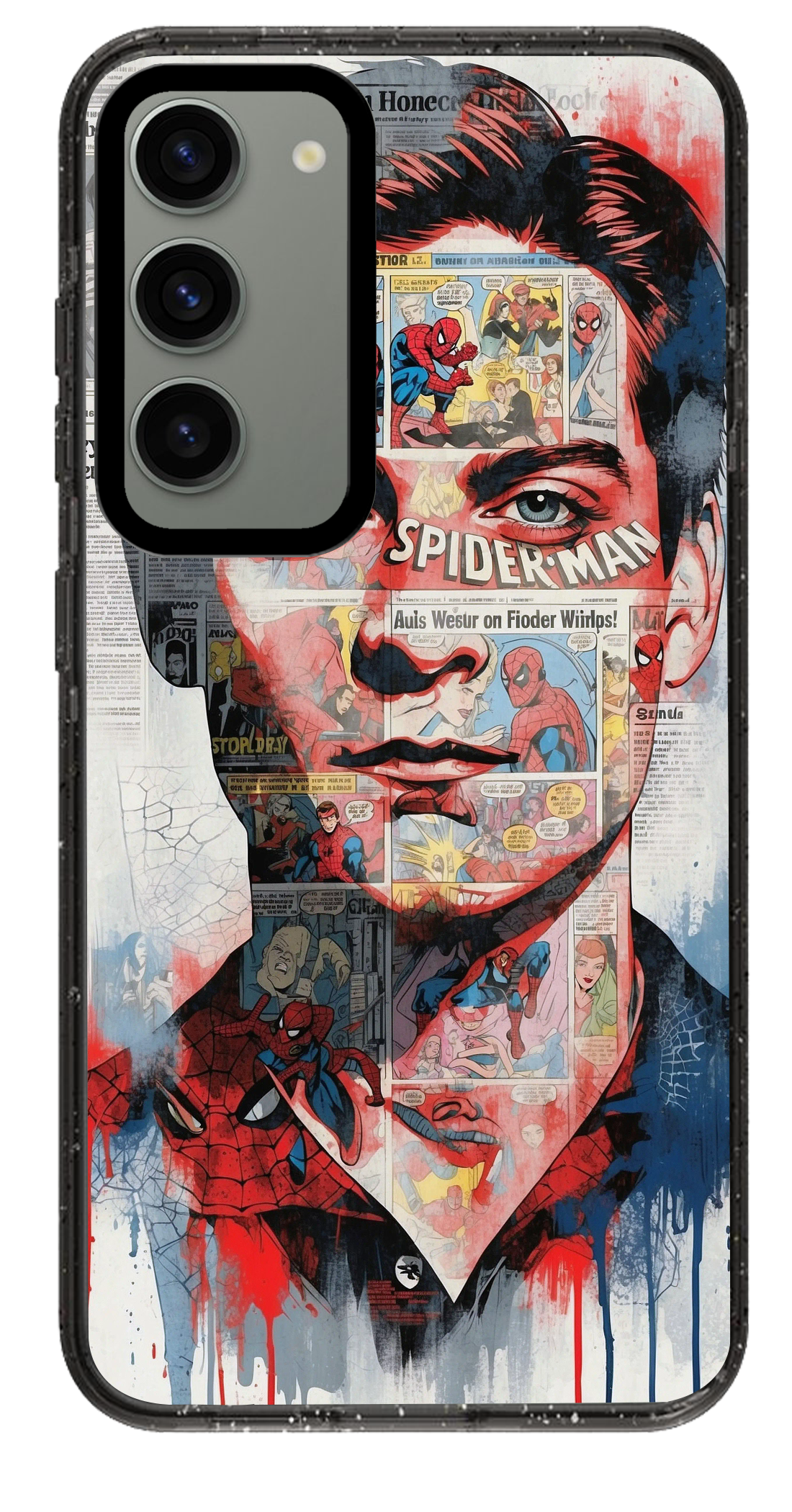 PixVoices rendered material preview - 2568 - Clear Black Samsung Case
