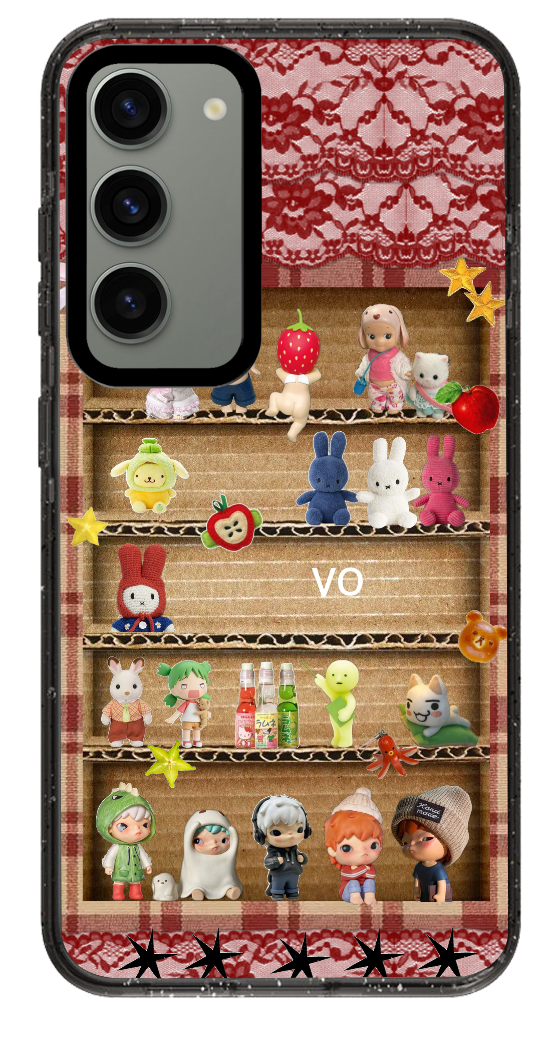 PixVoices rendered material preview - 3363 - Clear Black Samsung Case