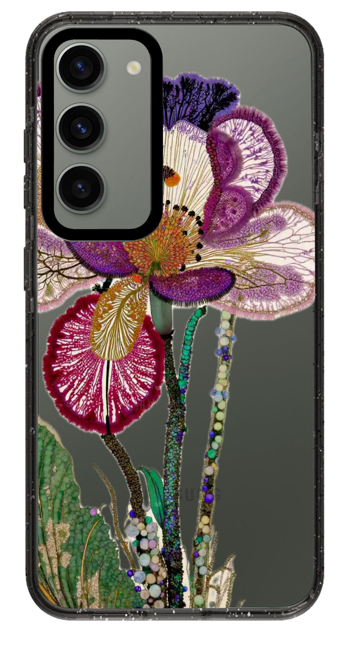 PixVoices rendered material preview - 3666 - Clear Black Samsung Case