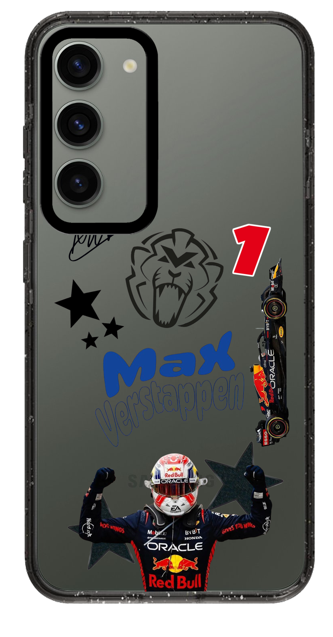 PixVoices rendered material preview - 3836 - Clear Black Samsung Case