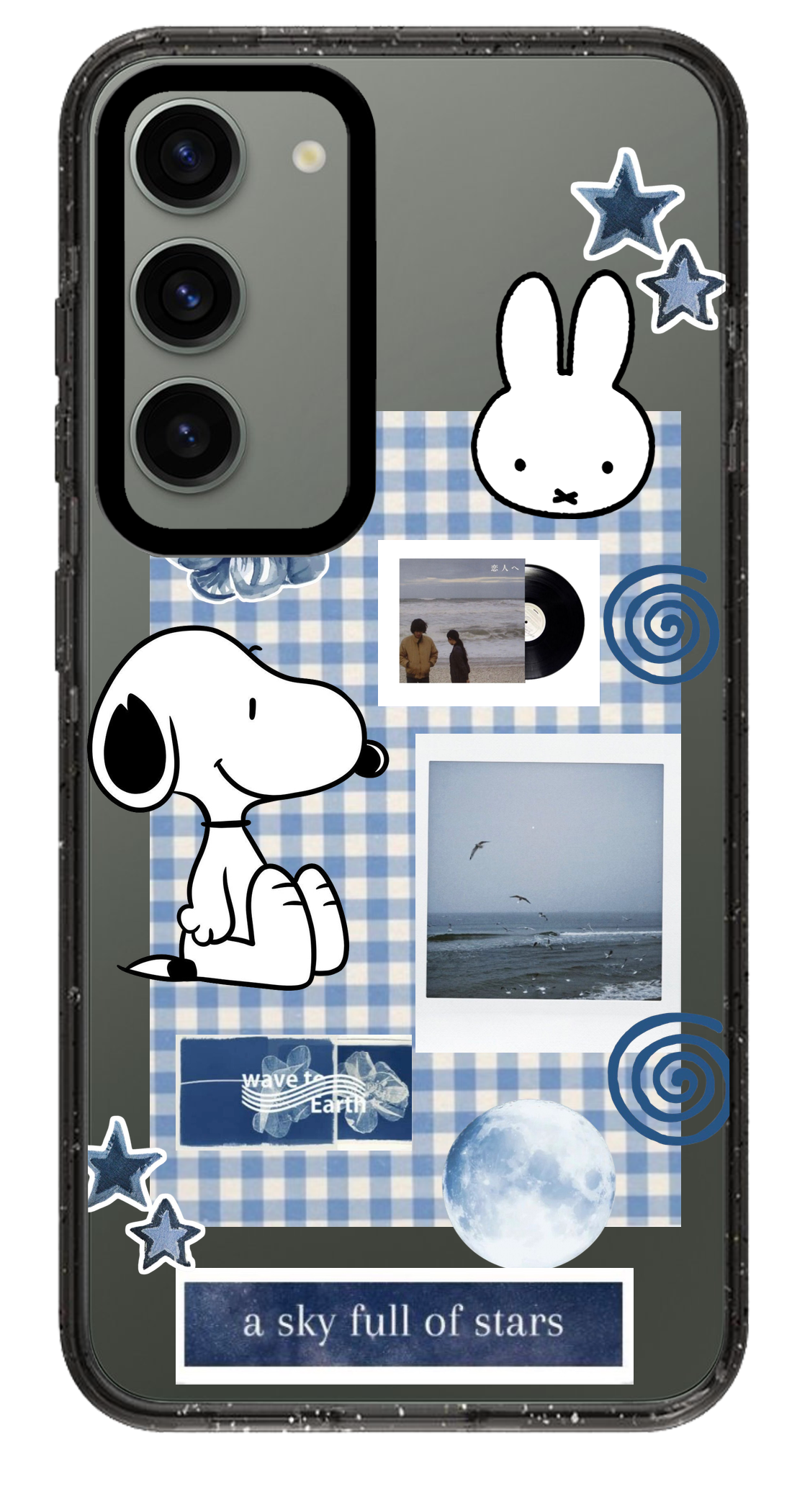 PixVoices rendered material preview - 6709 - Clear Black Samsung Case