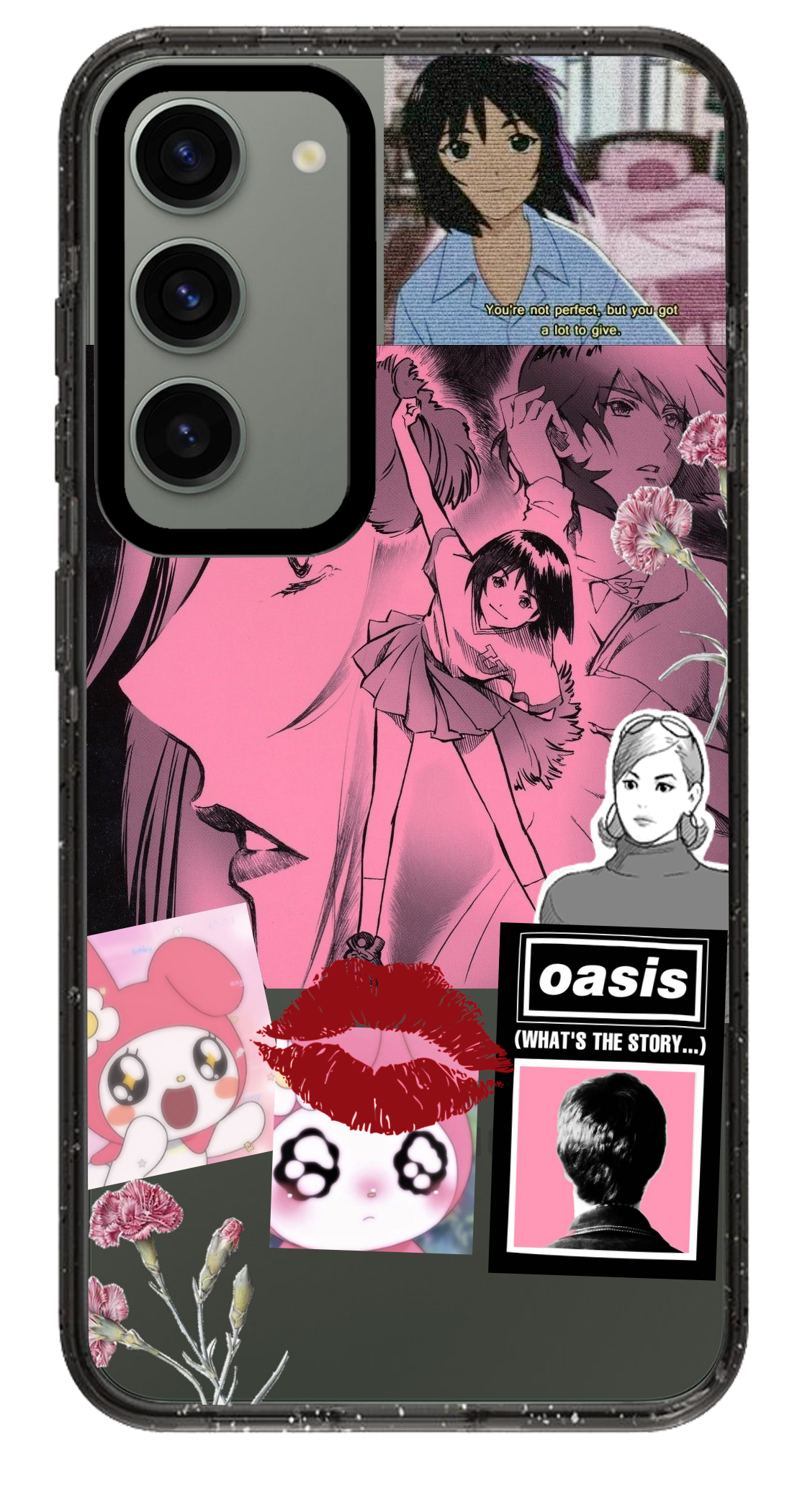 PixVoices rendered material preview - 6317 - Clear Black Samsung Case