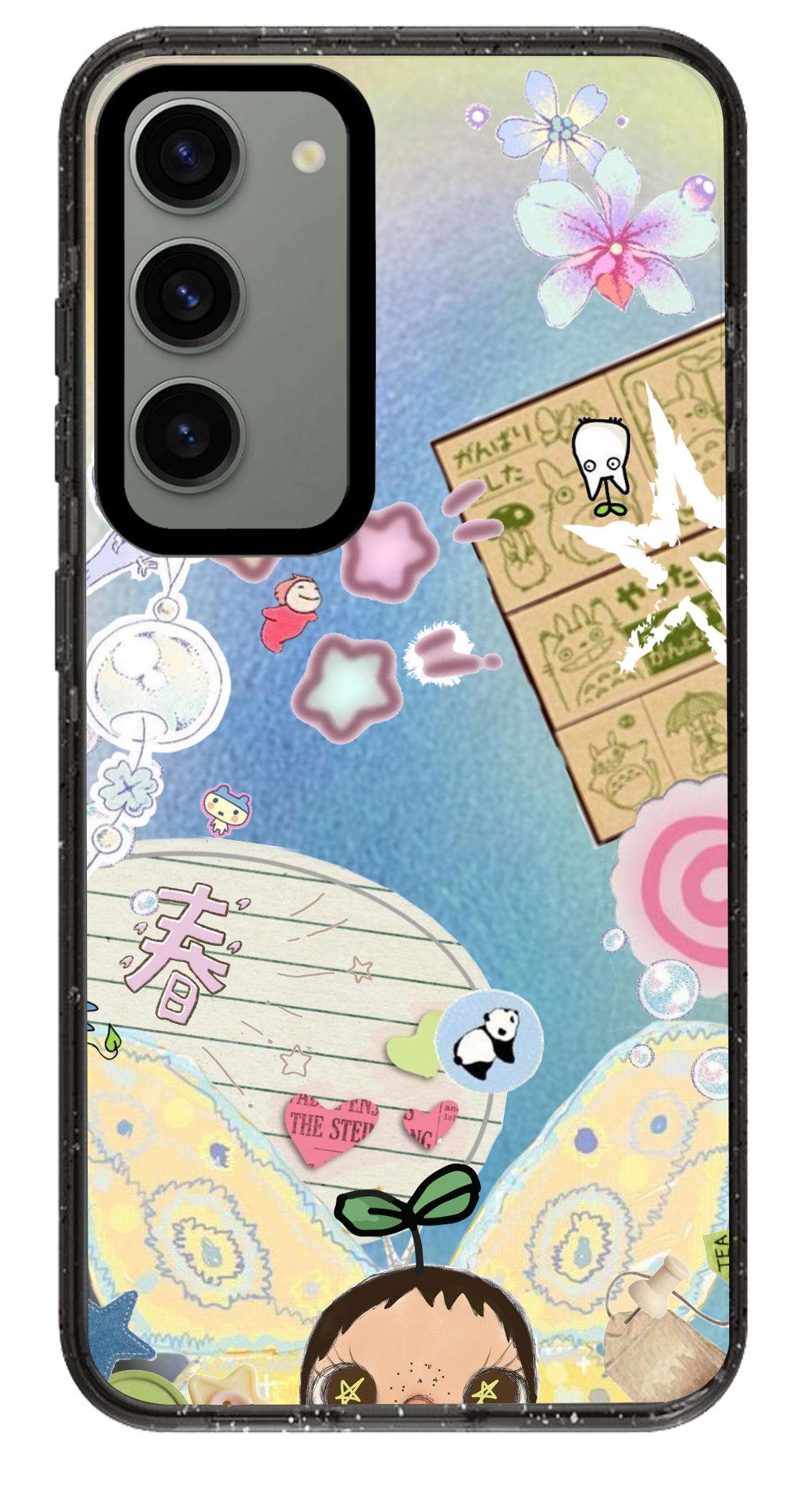 PixVoices rendered material preview - 5557 - Clear Black Samsung Case