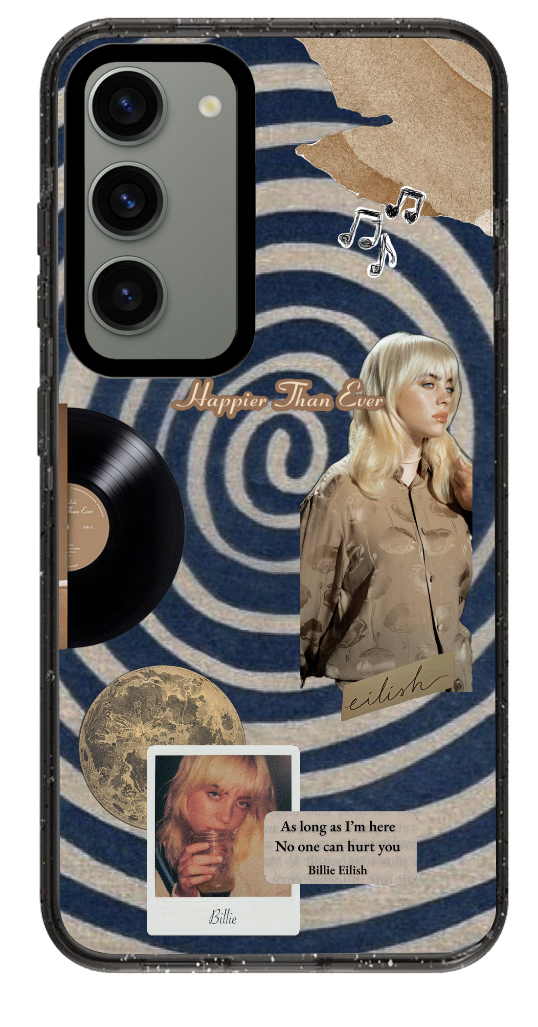 PixVoices rendered material preview - 4588 - Clear Black Samsung Case