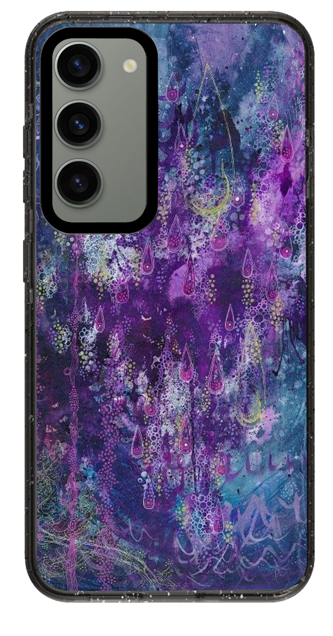 PixVoices rendered material preview - 4450 - Clear Black Samsung Case